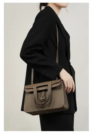 Halzan 25 cowhide crossbody handbag 2778 elephant grey