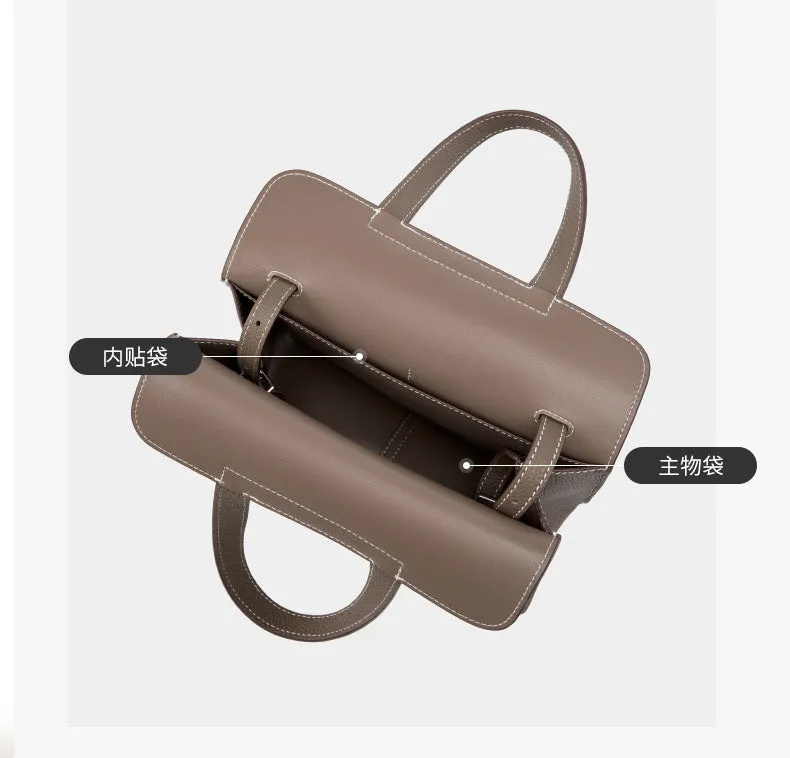 Halzan 25 cowhide crossbody handbag 2778 elephant grey