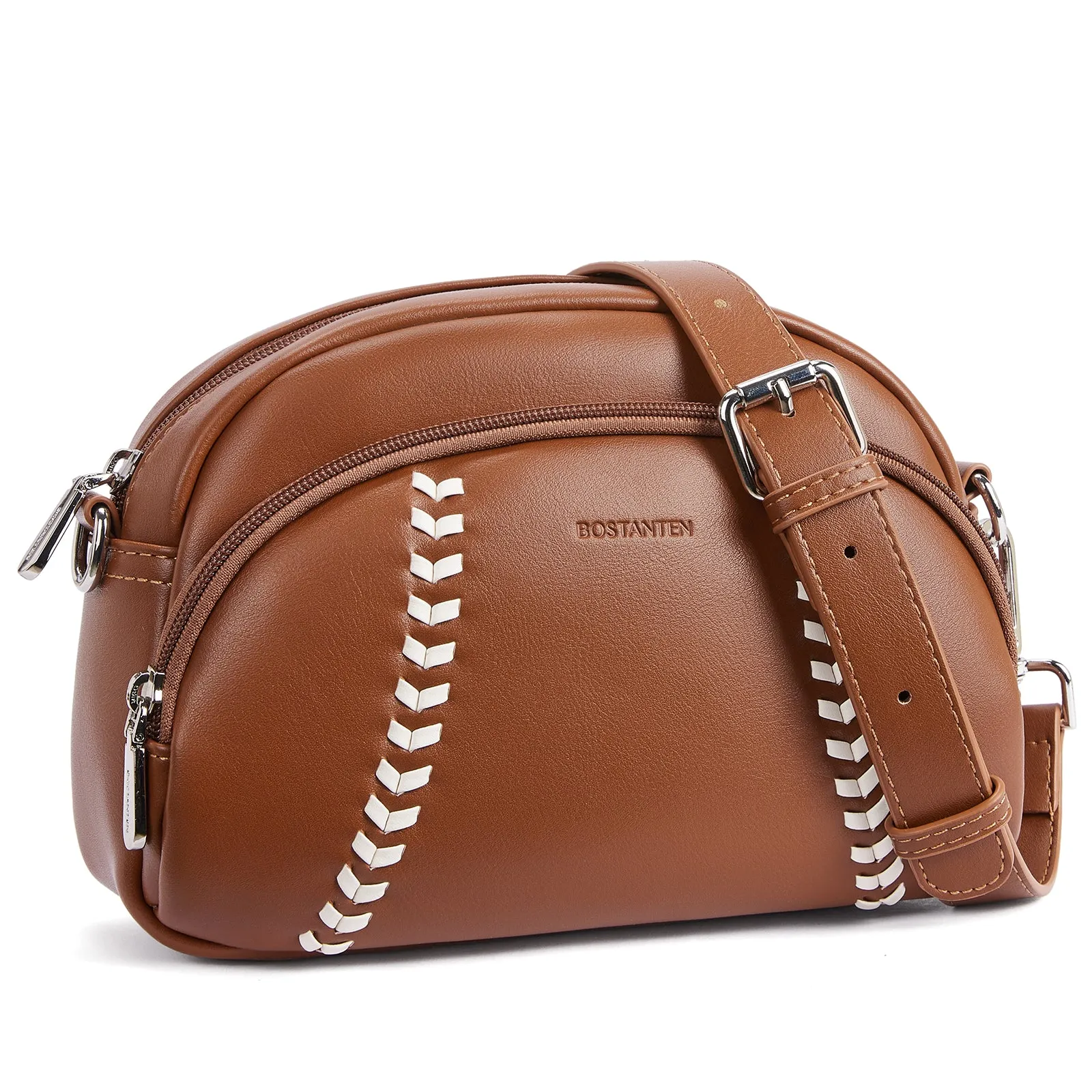 Harper Jones Baseball Stitch Crossbody – Sporty Elegance with a Playful Touch