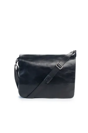 Henk Berg Mens Thor Satchel Black