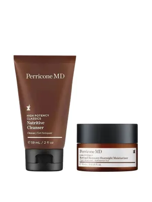 High potency cleanser and moisturizer