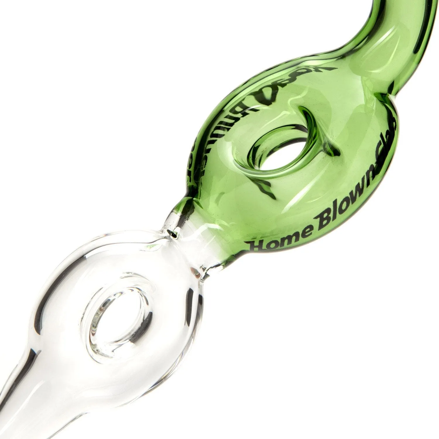 Home Blown Glass Road Runner Air-Cooled Dab Straw