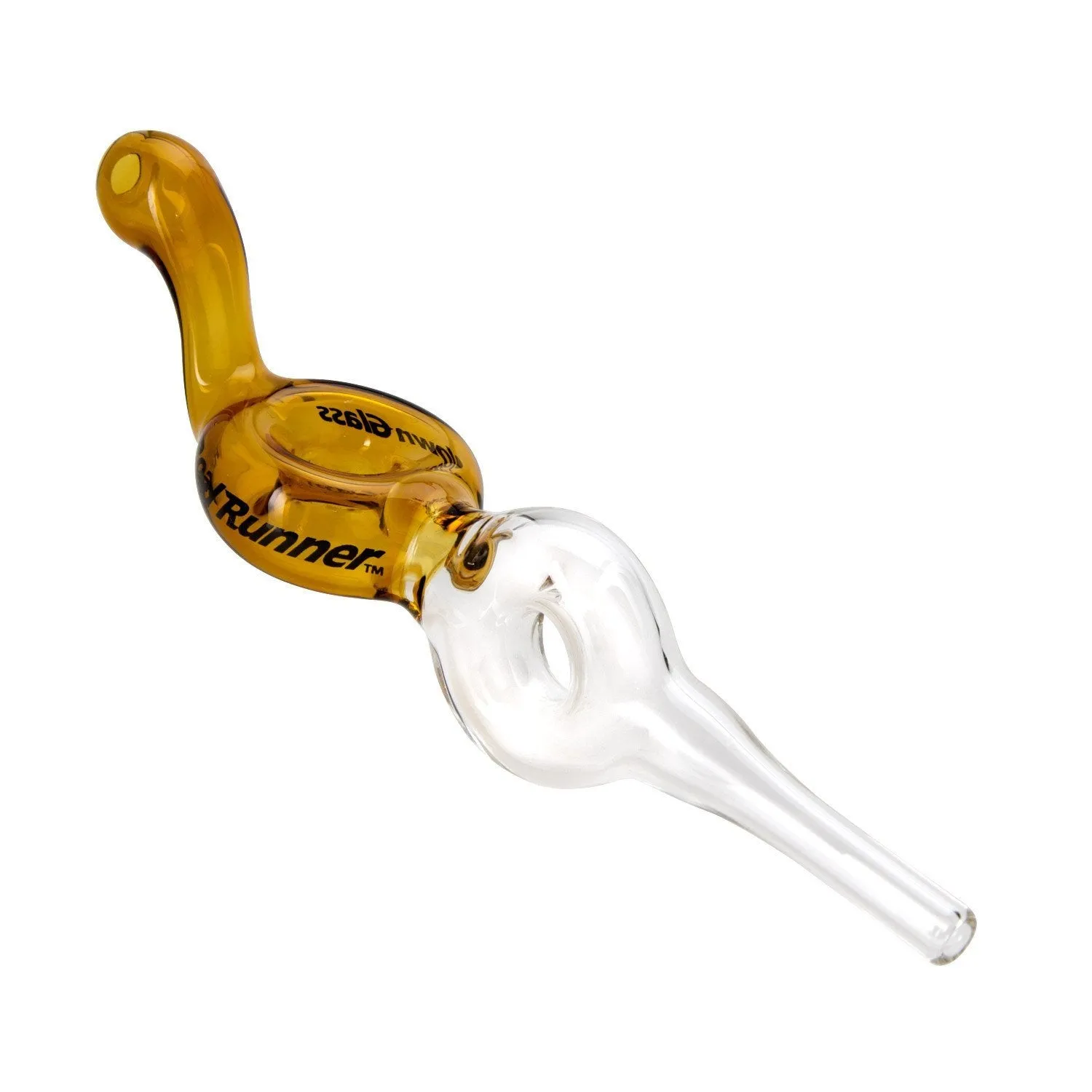 Home Blown Glass Road Runner Air-Cooled Dab Straw