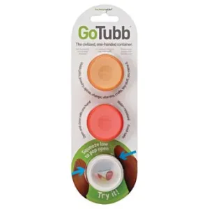 HumanGear GoTubb Small 3PK CLEAR,ORG,RED
