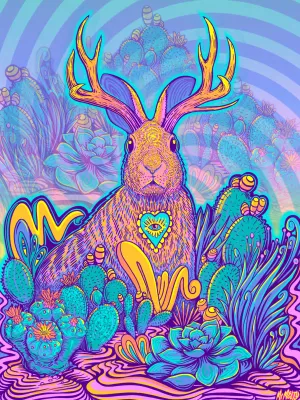 Jackalope Dreams - Canvas Print