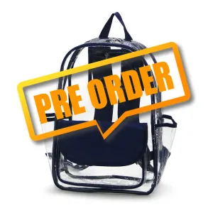 K223 | CLEAR BACKPACK - SOLID FLAP