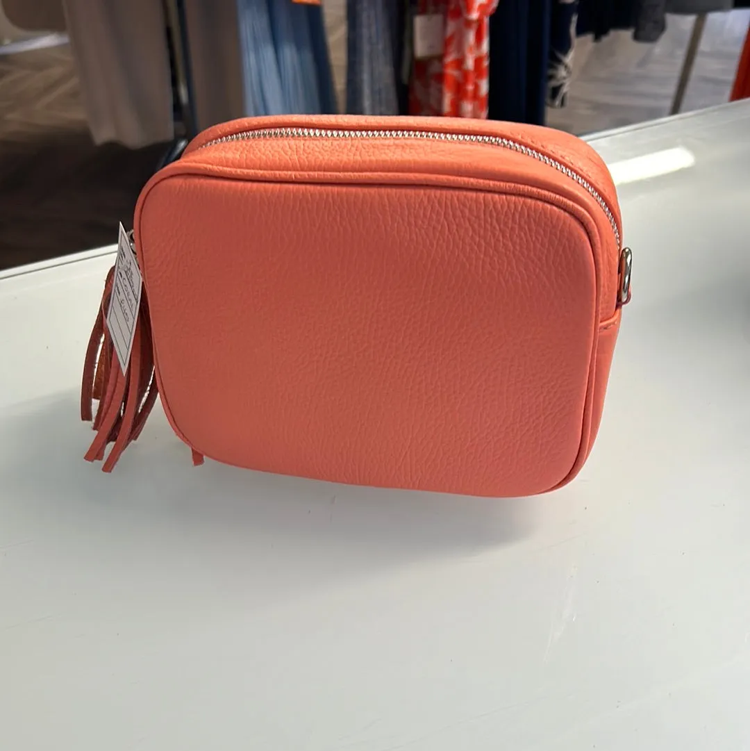 KATE Collection Leather Zip Crossbody Bag
