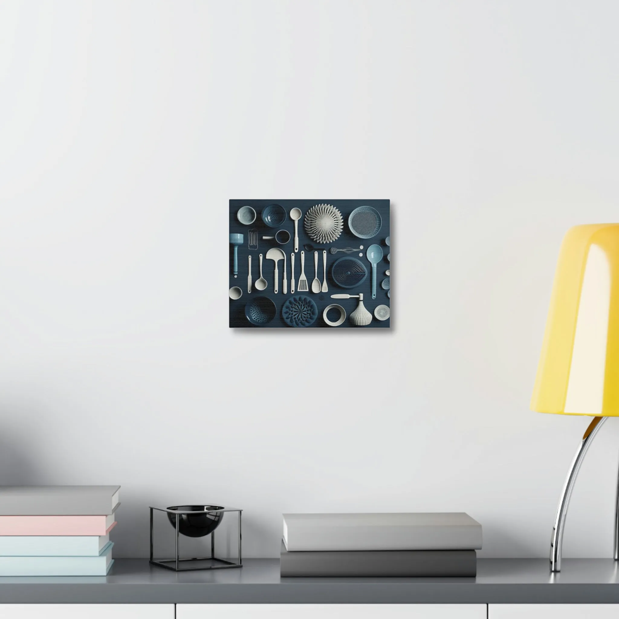 Kitchen Utensils Stretched Canvas