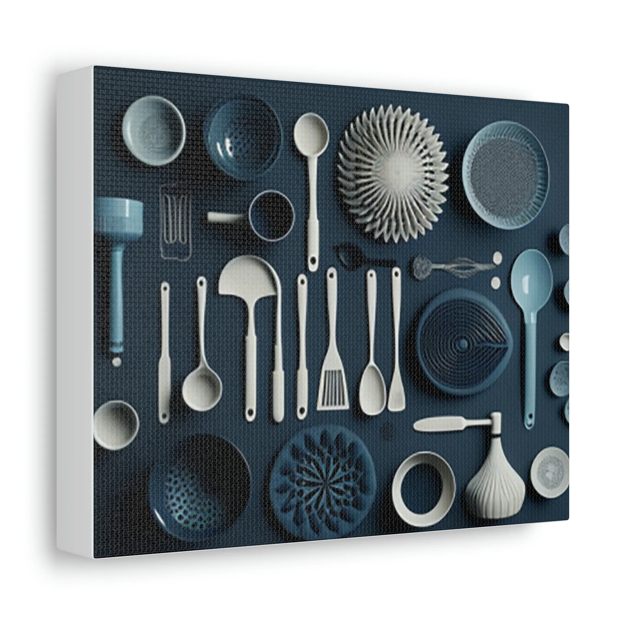 Kitchen Utensils Stretched Canvas