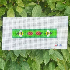 Ladybug and Bee Key Fob Canvas