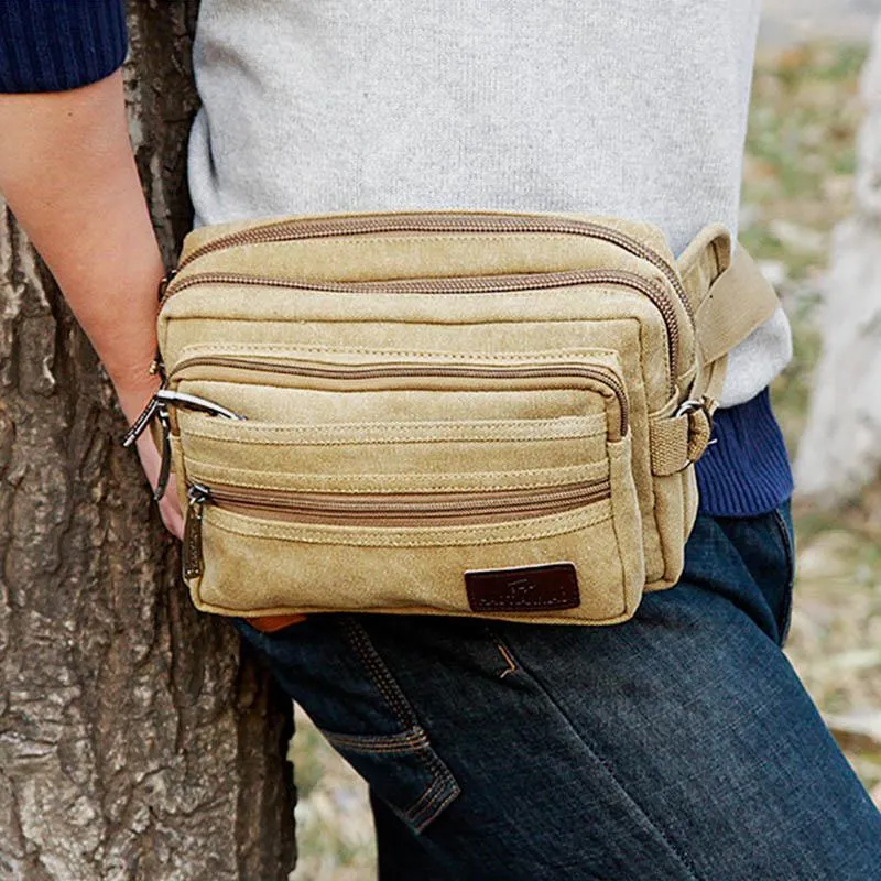 Large Capacity Multi-Pocket Sport Portable Waist Bag