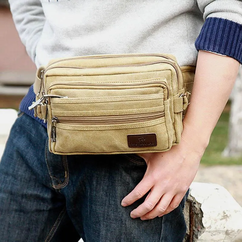 Large Capacity Multi-Pocket Sport Portable Waist Bag