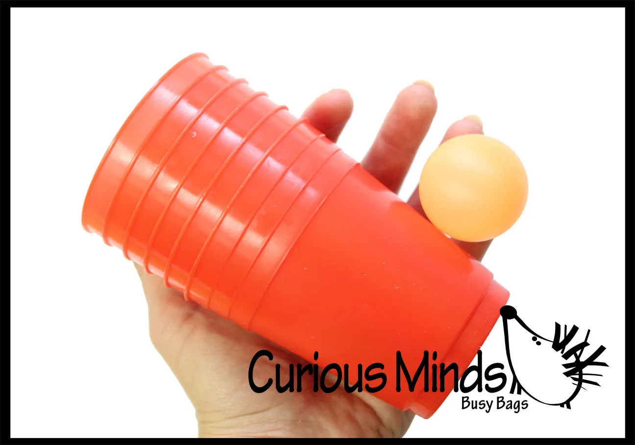 LAST CHANCE - LIMITED STOCK - CLEARANCE SALE - Fun Cups and Ball Game - Bounce Target Shooting Game