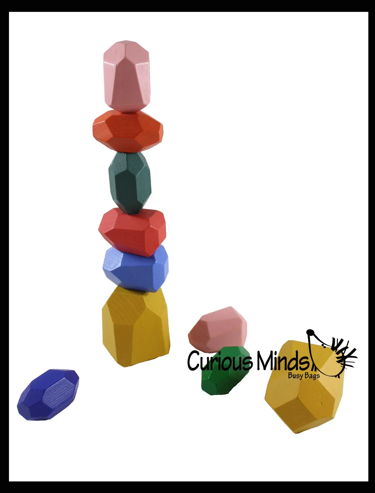 LAST CHANCE - LIMITED STOCK - Natural Wooden Blocks - Balancing Stacking Building Toy - Learning activity