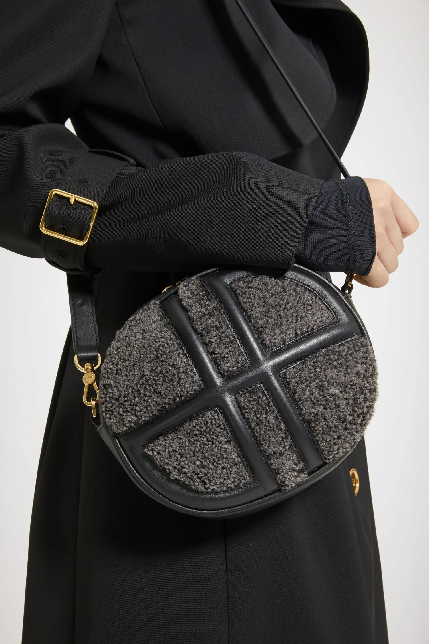 Le JP bag in shearling and leather