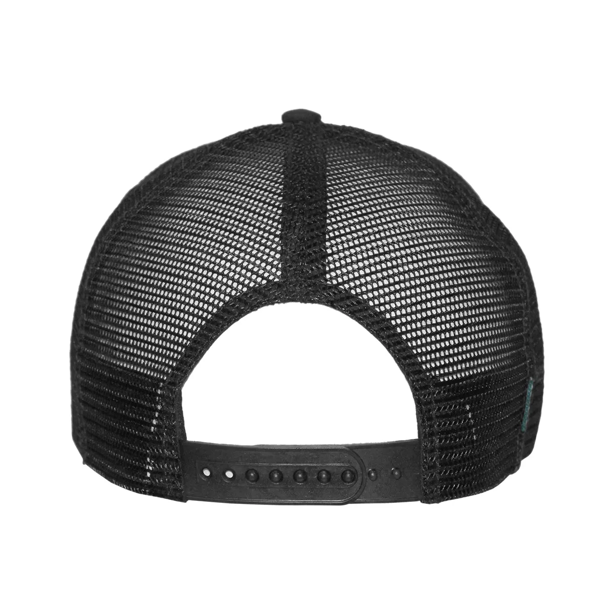 Legacy Seminole Logo Leather Patch Mid-Pro Snapback Trucker - Black