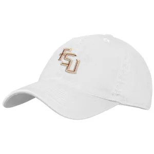 Legacy Women's FSU Adjustable Relaxed Twill Hat - White