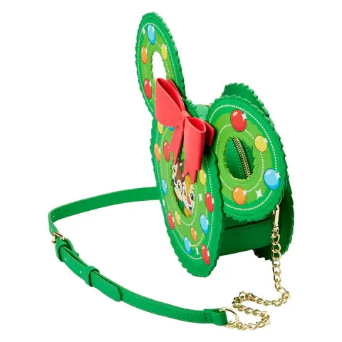 LF Disney Chip And Dale Figural Wreath CrossBody Bag