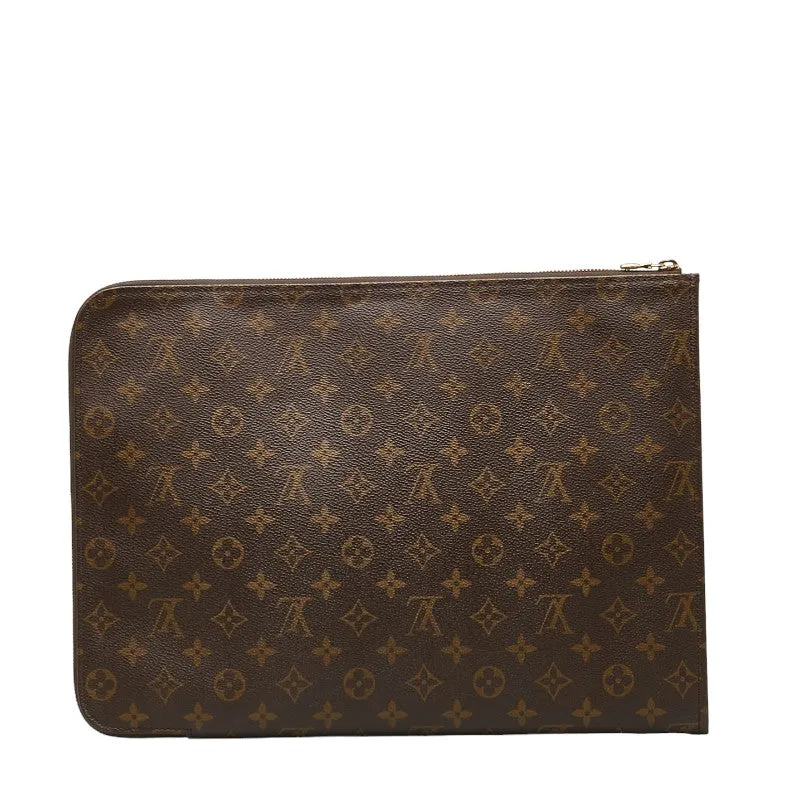Louis Vuitton Monogram Posh Document  Backpack Briefcase M53456 Brown PVC Leather  Louis Vuitton