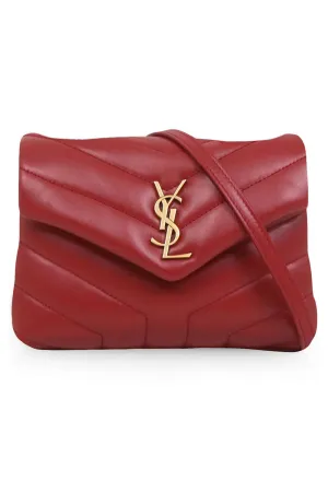 LOULOU TOY STRAP BAG | OPYUM RED/GOLD