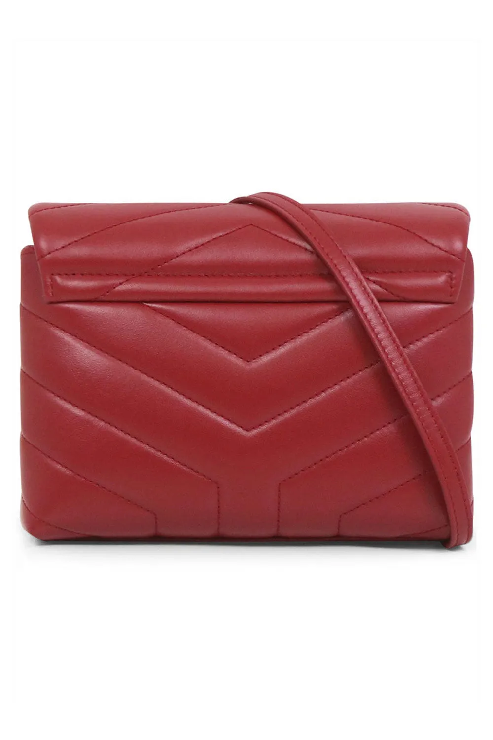 LOULOU TOY STRAP BAG | OPYUM RED/GOLD