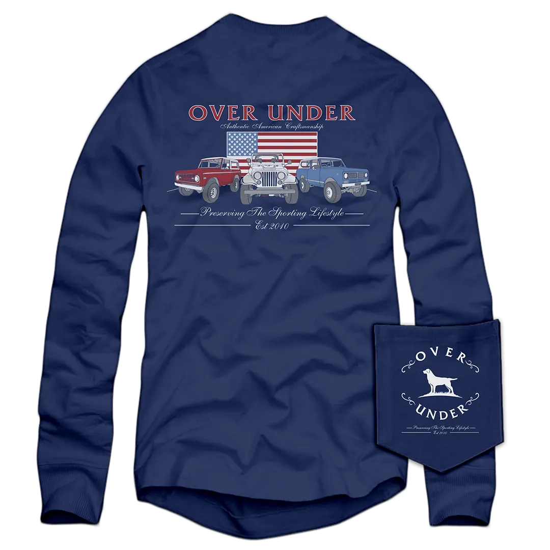 L/S American Craftsmanship Tee Navy