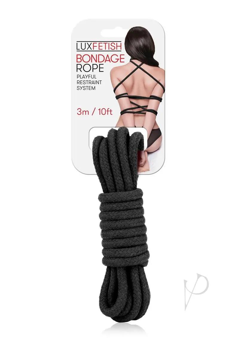 Lux F Bondage Rope 3m Black