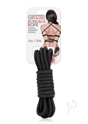 Lux F Bondage Rope 3m Black