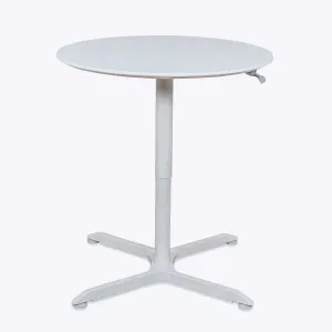 Luxor 36" Pneumatic Height Adjustable Café Table, LX-PNADJ-36RD