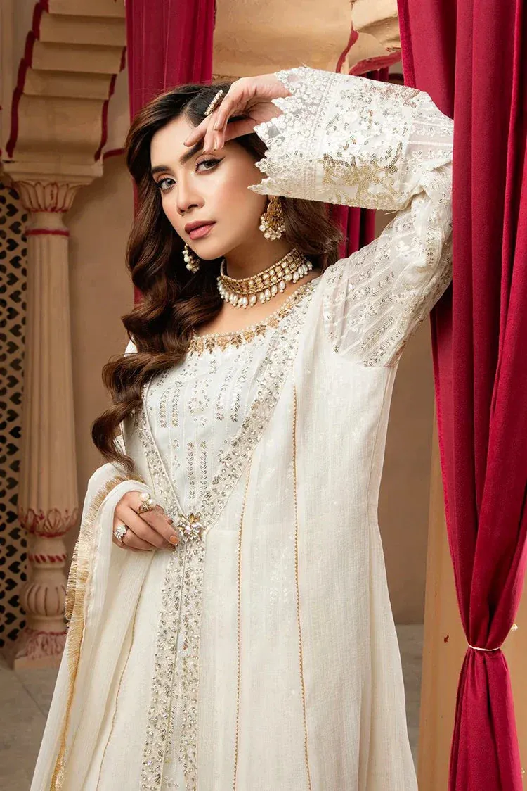 Manahils - Jal Pari RTW Collection - Kurti-B-005-Off White