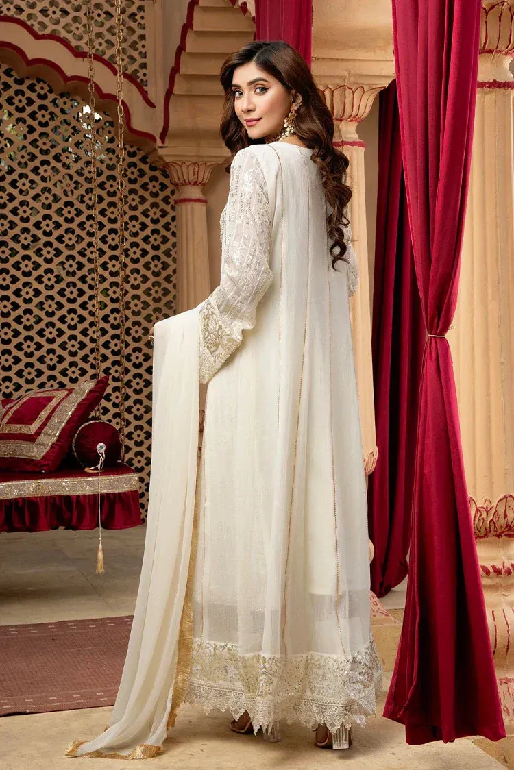 Manahils - Jal Pari RTW Collection - Kurti-B-005-Off White