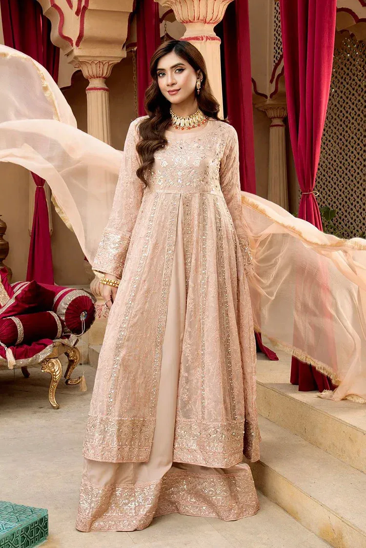 Manahils - Jal Pari RTW Collection - Kurti-B-007-Peach