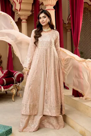 Manahils - Jal Pari RTW Collection - Kurti-B-007-Peach