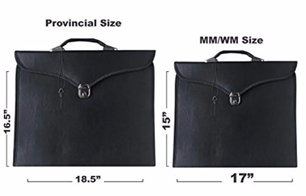 Masonic Royal Arch MM/WM and Provincial Full Dress Apron Cases Bullion Embroidery