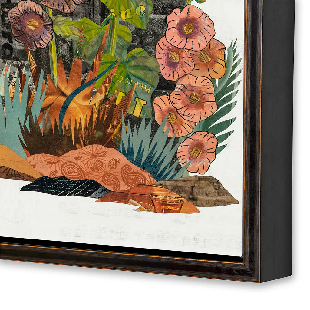 MIDNIGHT FOREST PORCUPINE canvas art print with float frame