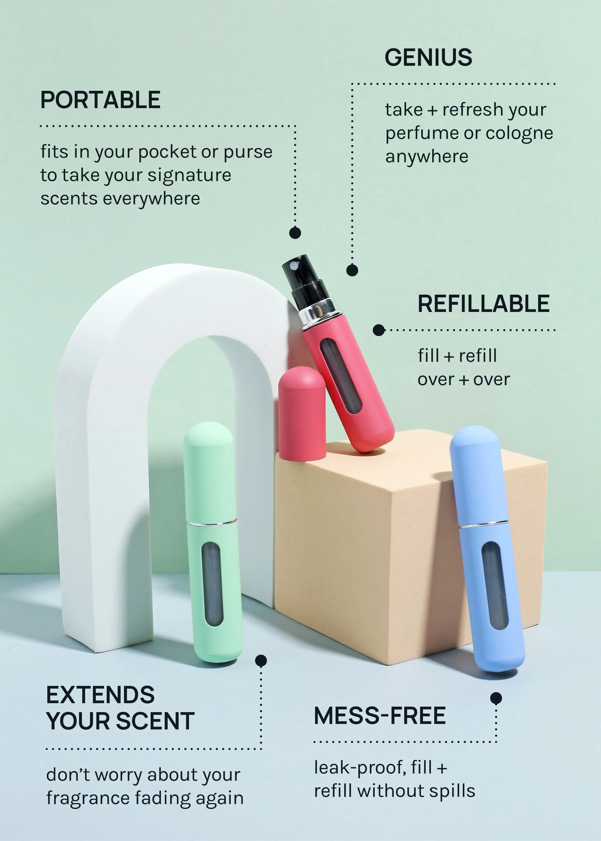 Miss A Refillable Perfume Atomizer