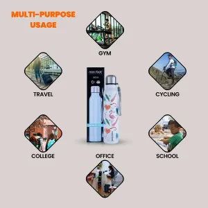 Nanobot Water Bottle - 500 ml | Akua Colour Water Bottle/ 10 x 2.5 Inches/ Water Container for Home