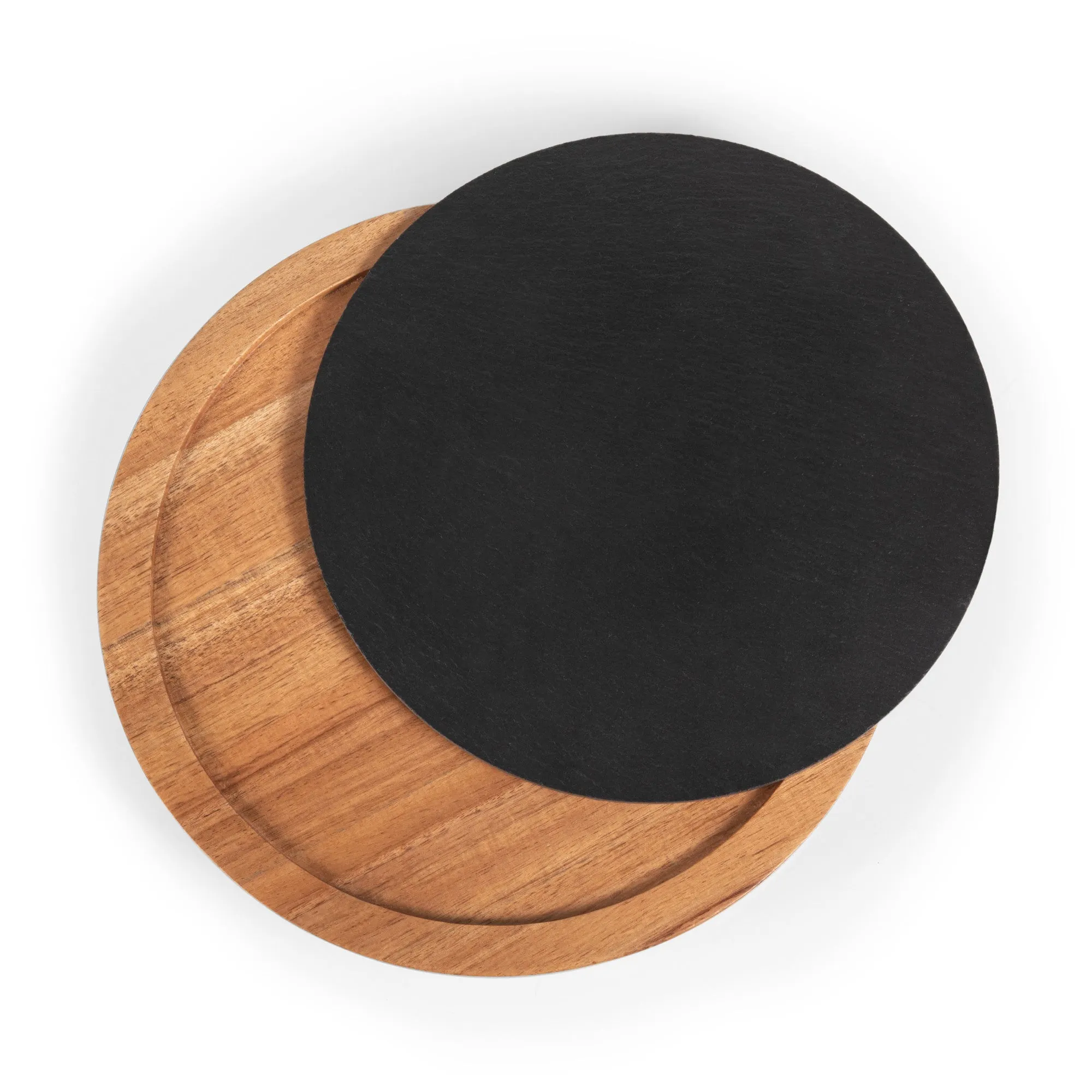 New York Islanders - Insignia Acacia and Slate Serving Board with Cheese Tools