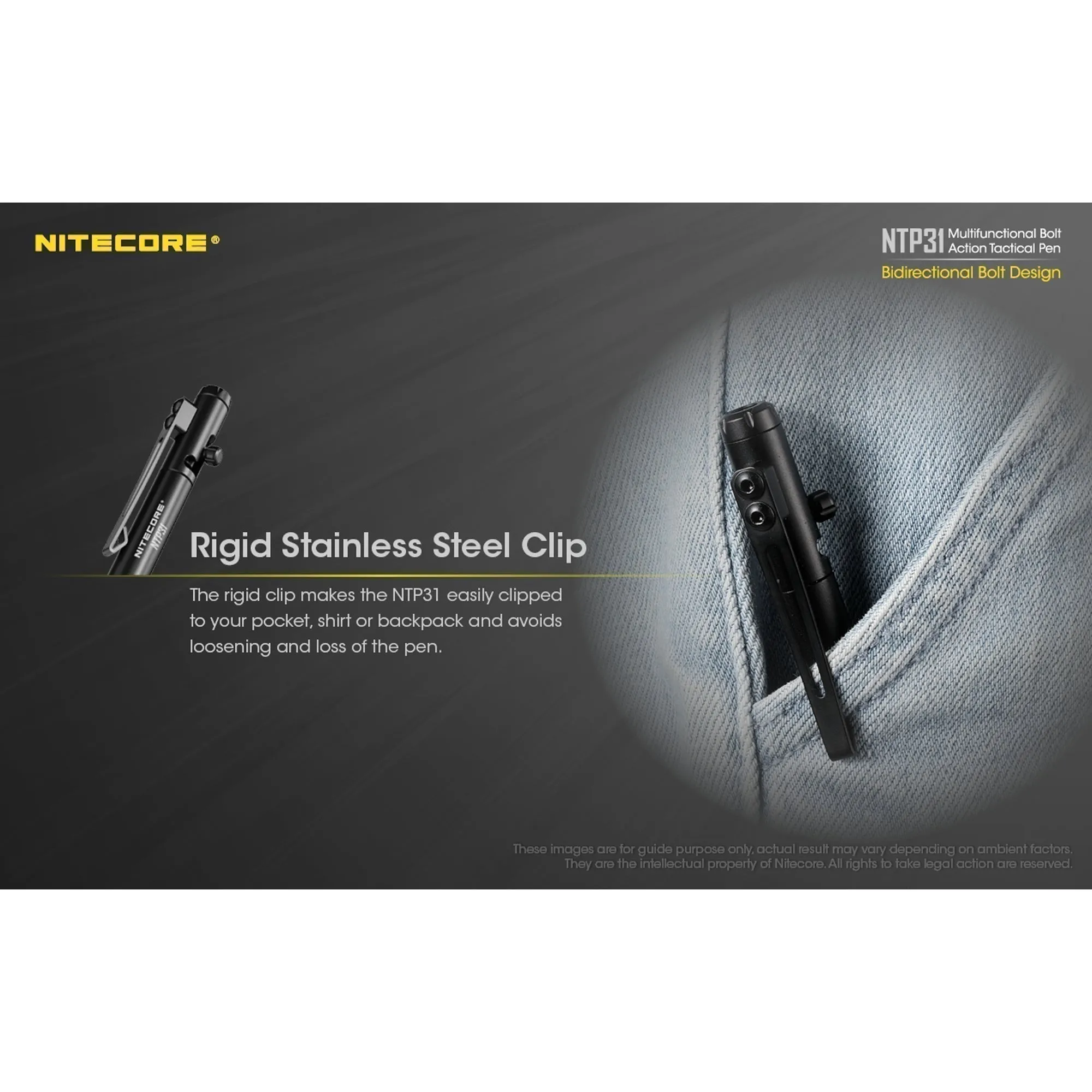 Nitecore NTP31 Bolt Action Mutlifunction Pen