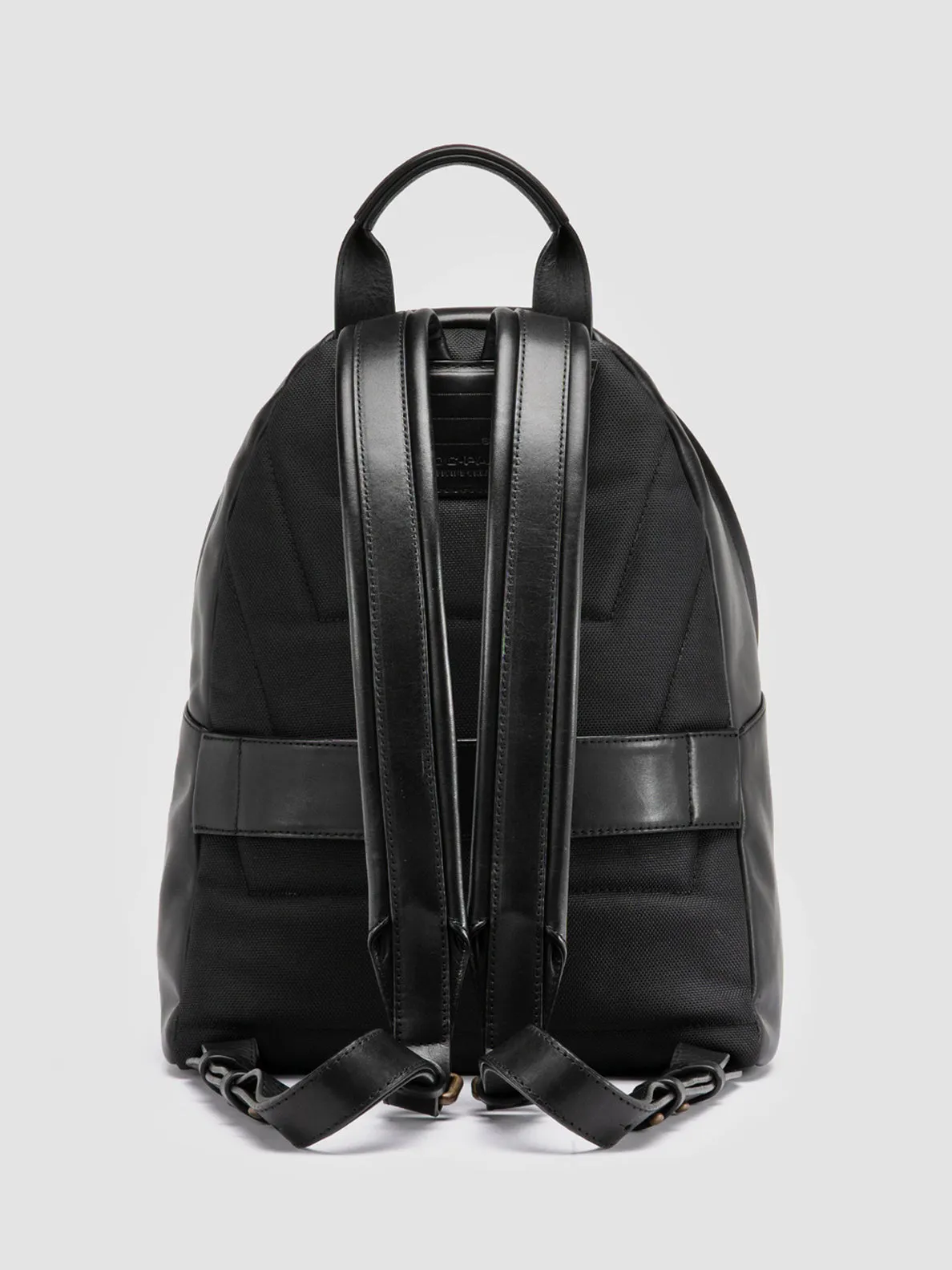 OC PACK 002 - Black Leather Backpack