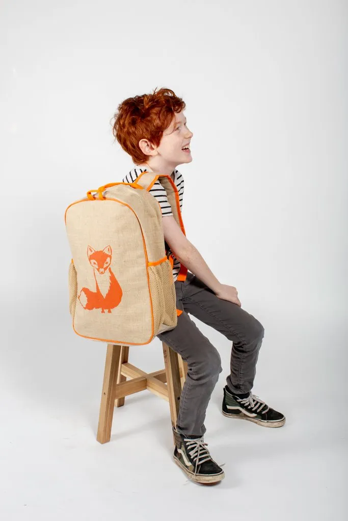 Orange Fox Grade School Backpack