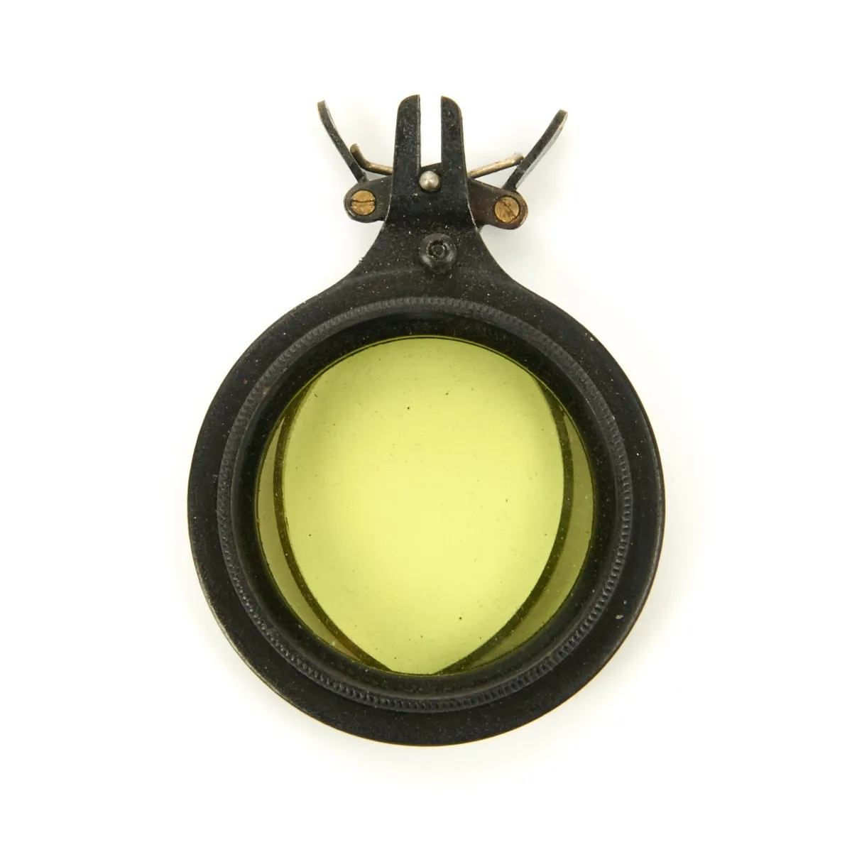 Original British WWI Era Officer's Tinted Sun Shade Attachment for Telescope