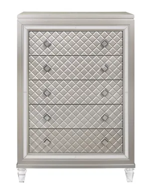 Paris Chest With Acrlyic Legs Champagne