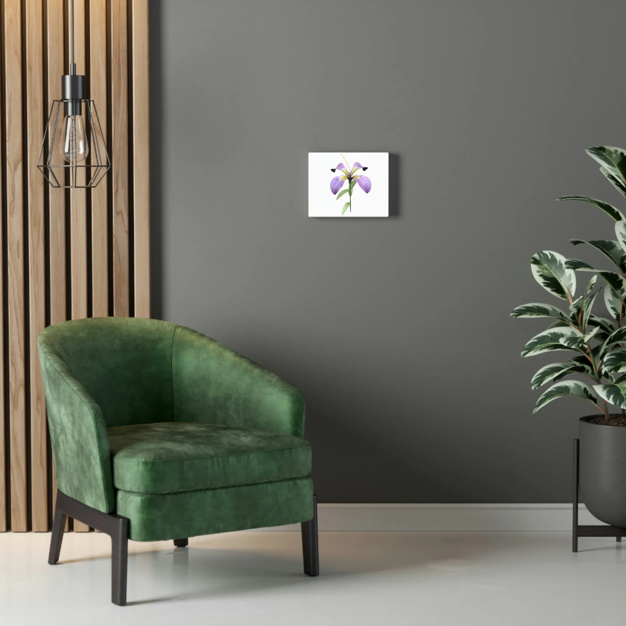 Purple Flower Stretched Canvas