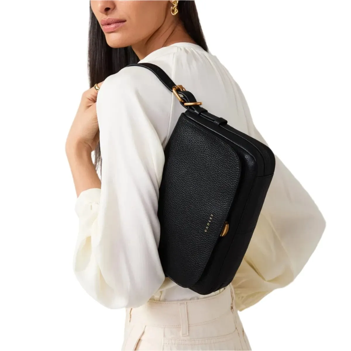 Radley Radley Graffton Street Small Flapover Crossbody in Black