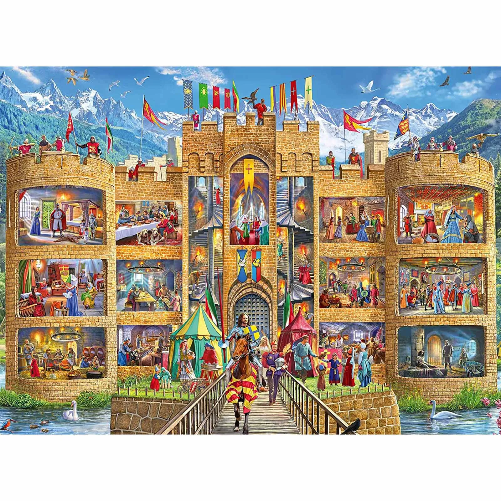 Ravensburger Cutaway Castle 150 Piece Puzzle
