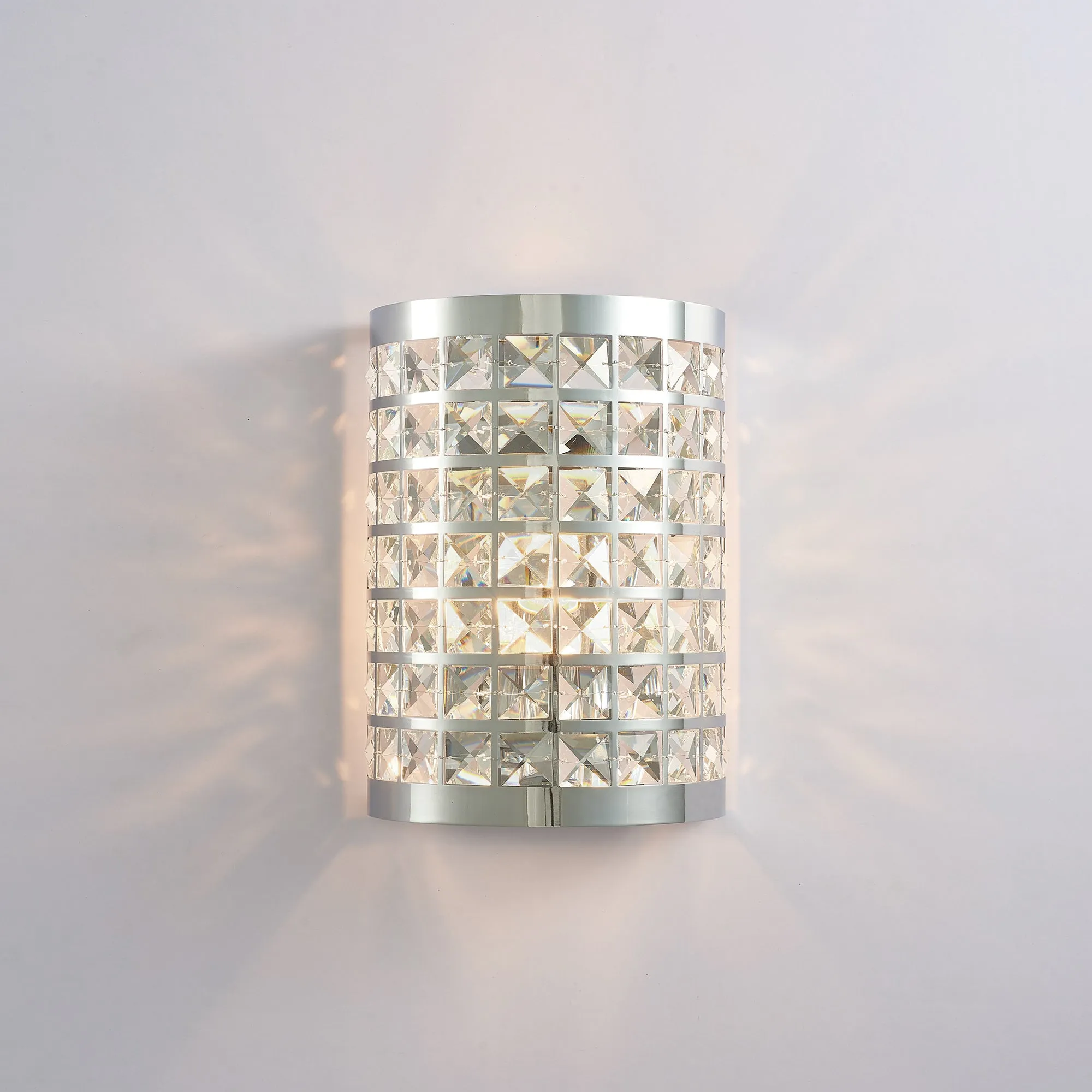 Rene Collection  Metal & Crystal Sconce Lights