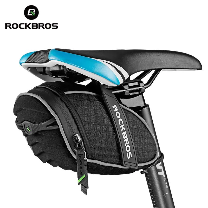 ROCKBROS Bicycle Bag 3D Shell Rainproof Saddle Reflective Bike  Shockproof
