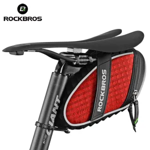 ROCKBROS Bicycle Bag 3D Shell Rainproof Saddle Reflective Bike  Shockproof