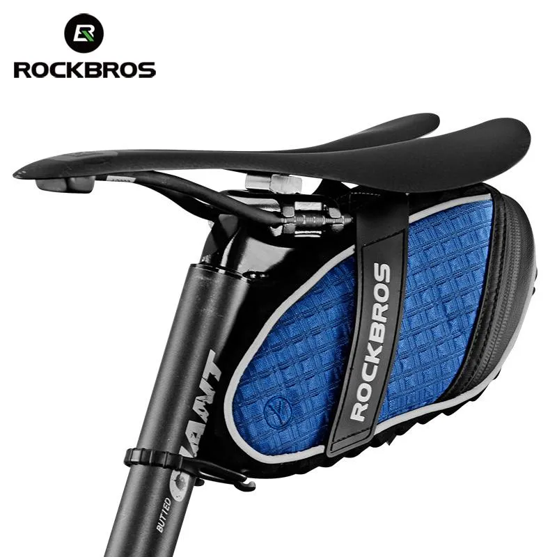 ROCKBROS Bicycle Bag 3D Shell Rainproof Saddle Reflective Bike  Shockproof